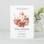 ウェディングシャワーティーパーティーの招待状 招待状 (スタンド正面)