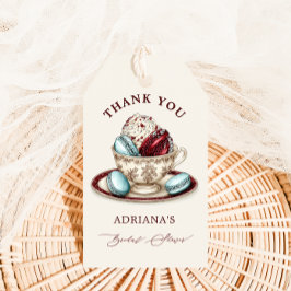 ウェディングシャワーティーパーティー感謝 ギフトタグ