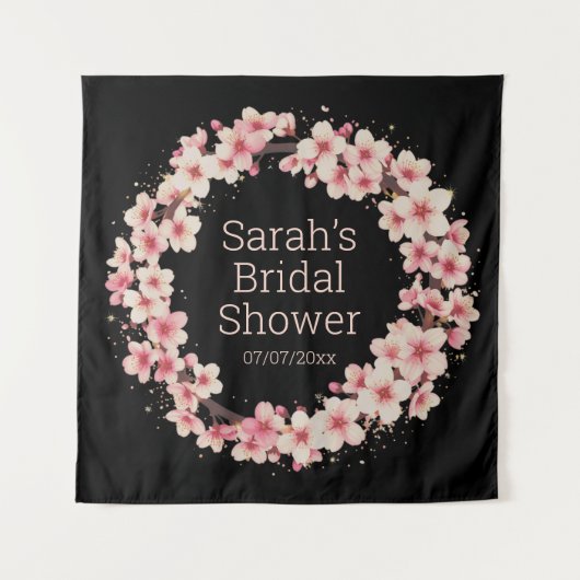 ウェディングシャワーパーソナライズされたタペストリー タペストリー (正面)