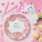 ウェディングシャワーパーティープレート 花 ペーパープレート (パーティー)