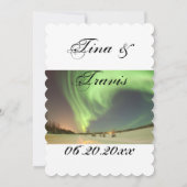 ウェディングシャワーパーティー オーロラ ゲスト 招待状 (裏面)