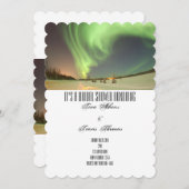 ウェディングシャワーパーティー オーロラ ゲスト 招待状 (正面/裏面)