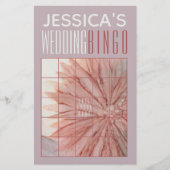 ウェディングシャワービンゴピンクスとラベンダーで素敵 チラシ (正面)