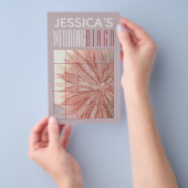 ウェディングシャワービンゴピンクスとラベンダーで素敵 チラシ (ハンドル)