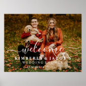 ウェディングシャワーフォトウェルカムデジタルまたはポスター ポスター (正面)