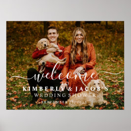ウェディングシャワーフォトウェルカムデジタルまたはポスター ポスター