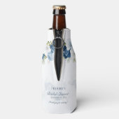 ウェディングシャワーフラワー ユーカリ 多肉植物 オーダーメイド ボトルクーラー (ボトル裏面)