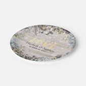 ウェディングシャワーフローラストリングライト&ウッド素朴ライト ペーパープレート (アングル)