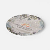 ウェディングシャワーフローラストリングライト&ウッド素朴ライト ペーパープレート (アングル)