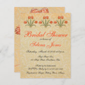 ウェディングシャワーブライダルの美しい招待状 招待状 (正面/裏面)