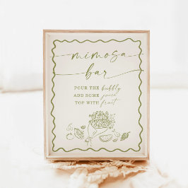 ウェディングシャワーミモザバーの看板, ファーマーズマーケット ポスター