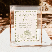 ウェディングシャワーミモザバーの看板, ファーマーズマーケット 招待状