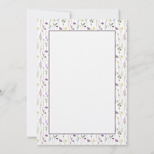 ウェディングシャワーメーソンジャースフローラ ノートカード (裏面)