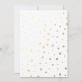 ウェディングシャワーメーソンジャールストリングライツブルーフローラ 招待状 (裏面)