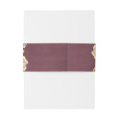 ウェディングシャワーモダンゴールデンバラブルガンディーレッド 招待状ベリーバンド (裏面例)