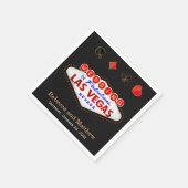 ウェディングシャワーラスベガスウェディングパーティー スタンダードカクテルナプキン (角)