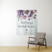 ウェディングシャワーラベンダー＆グリーンフラワル タペストリー (インサイチュ)