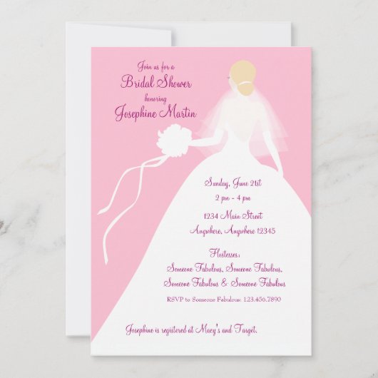 ウェディングシャワーランチ招待状 招待状 (正面)