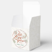 ウェディングシャワーラヴ多肉植物かわいい フェイバーボックス (オープン)