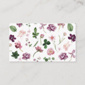 ウェディングシャワーレシピリクエスト同封カード エンクロージャーカード (裏面)