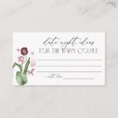 ウェディングシャワーレシピリクエスト同封カード エンクロージャーカード (正面)