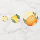 ウェディングシャワーレモン オレンジ シトラス フラワー コンフェッティ (裏面)