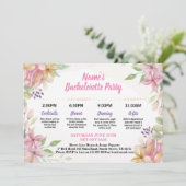 ウェディングシャワー予定 花 水彩 招待状 (スタンド正面)