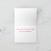 ウェディングシャワー傘グリーティングカード カード (内部)