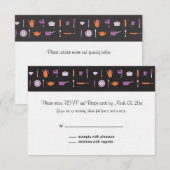 ウェディングシャワー出欠確認 出欠カード (正面/裏面)