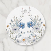 ウェディングシャワー前に贈る青い何か フローラルサプライズ フェイバータグ (裏面)