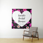 ウェディングシャワー壁ポスターパーソナライズされた タペストリー (インサイチュ)