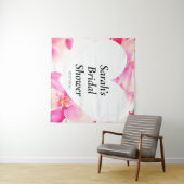 ウェディングシャワー壁ポスターパーソナライズされた タペストリー (インサイチュ(横))