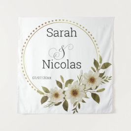 ウェディングシャワー壁ポスターパーソナライズされた タペストリー