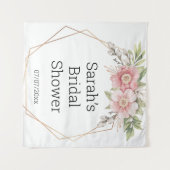 ウェディングシャワー壁ポスターパーソナライズされた タペストリー (正面(横))