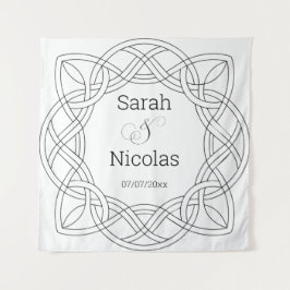 ウェディングシャワー壁ポスターパーソナライズされた タペストリー