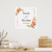 ウェディングシャワー壁ポスターパーソナライズされた ポスター (キッチン)