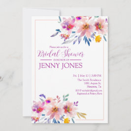 ウェディングシャワー招待状 エレガント 招待状