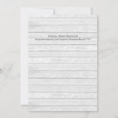 ウェディングシャワー招待状-ティール（緑がかった色）素朴 招待状 (裏面)