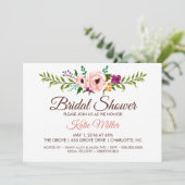 ウェディングシャワー招待状 - フラワークラウンIII 招待状 (スタンド正面)