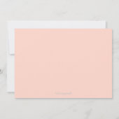 ウェディングシャワー招待状 - フラワークラウンIII 招待状 (裏面)