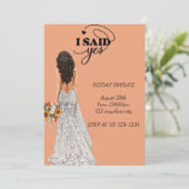 ウェディングシャワー招待状, 即時ダウンロード 招待状 (スタンド正面)