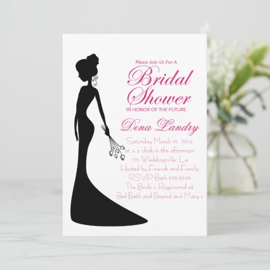 ウェディングシャワー招待状 招待状 (スタンド正面)