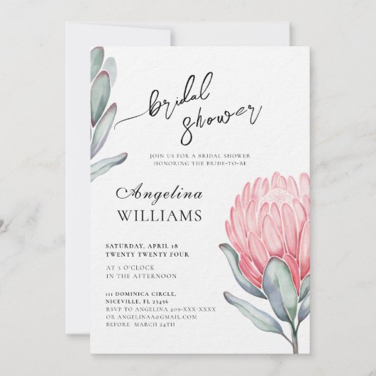 ウェディングシャワー招待状 招待状 (正面)