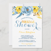 ウェディングシャワー招待状、花の水彩 招待状 (正面)