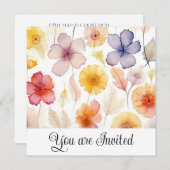 ウェディングシャワー招待 招待状 (正面/裏面)