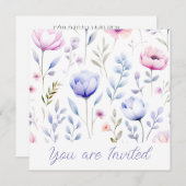 ウェディングシャワー招待 招待状 (正面/裏面)