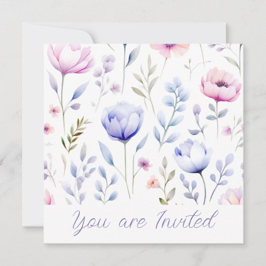 ウェディングシャワー招待 招待状 (正面)