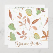 ウェディングシャワー招待 招待状 (正面/裏面)