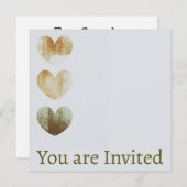 ウェディングシャワー招待 招待状 (正面/裏面)