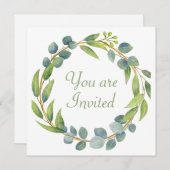 ウェディングシャワー招待 招待状 (正面/裏面)